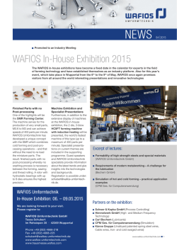 WAFIOS In-House Exhibition 2015