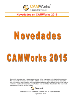 Descárgate nuestro documento de novedades CAMWorks 2015