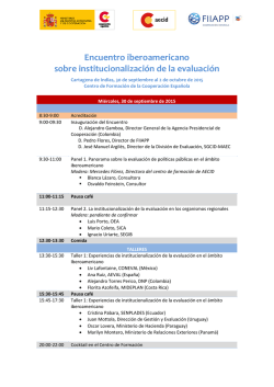 Descarga del Programa del Encuentro Iberoamericano de Evaluación