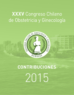 CONTRIBUCIONES - Sociedad Chilena de Obstetricia y Ginecología