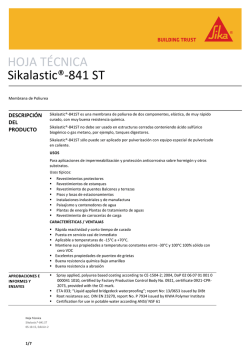 HOJA TÉCNICA Sikalastic®-841 ST