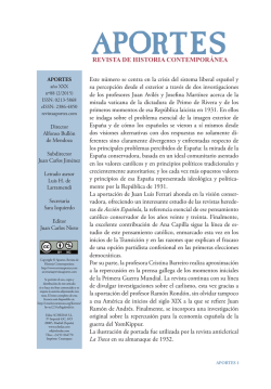 Descargar este archivo PDF - Aportes. Revista de Historia
