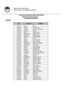 Concurso de Ascenso (Res.2225/2014) Director Escuela Común