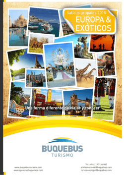 Salidas Grupales Acompañadas Buquebus Turismo 2015 – Página 1 -