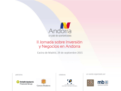 Diapositiva 1 - Andorra un país de oportunidades
