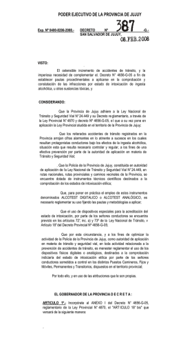 Decreto 387 - Sitio Oficial de la Policía de Jujuy