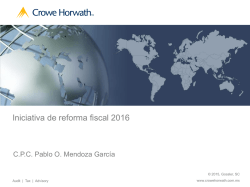 Iniciativa de reforma fiscal 2016