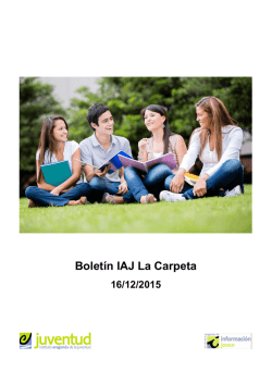 Boletín IAJ La Carpeta - Casa del estudiante