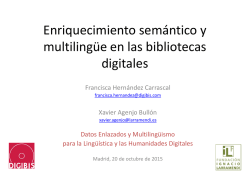 Enriquecimiento semántico y multilingüe en las bibliotecas digitales