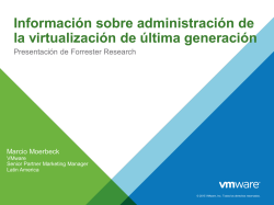 Información sobre administración de la virtualización de última