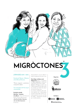 migròctones jornades 2015 · 2016