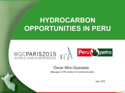 Oportunidades de inversión en hidrocarburos del Perú