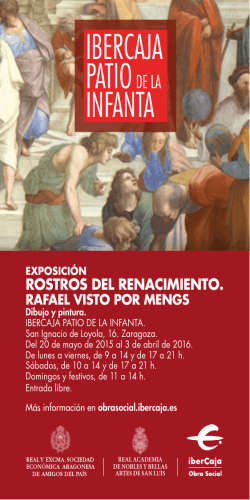 folleto Rostros del Renacimiento