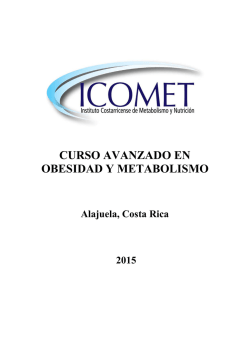 curso avanzado en obesidad y metabolismo - ICOMET