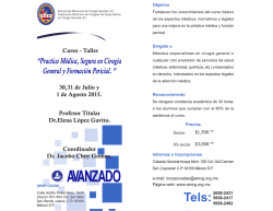Avanzado Información - Asociación Mexicana de Cirugía General