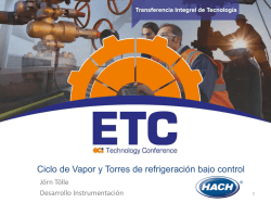 ETC - Ciclo de vapor y torres de enfriamiento bajo control