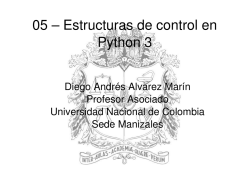 Estructuras de control en Python 3