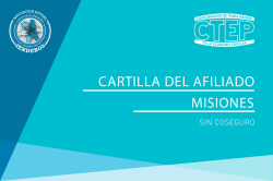 Cartilla MISIONES - Asociación Mutual Senderos