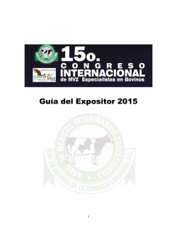 Guía del Expositor 2015