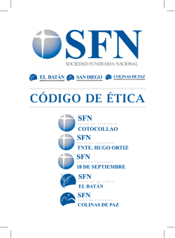 CÓDIGO DE ÉTICA - Sociedad Funeraria Nacional