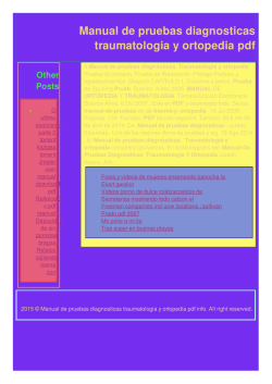 Manual de pruebas diagnosticas traumatologia y ortopedia pdf