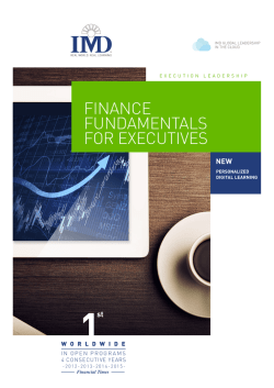 Finance Fundamentals for Executives (FFE)
