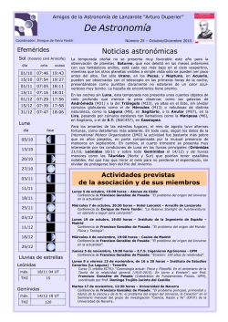 De Astronomía - Academia de Ciencias e Ingenierías de Lanzarote