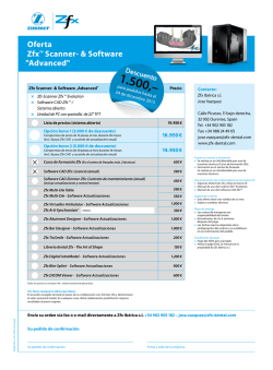 Oferta ZfxTM Scanner- & Software "Advanced"