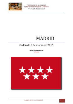 Comentario Oposición 2015-Madrid