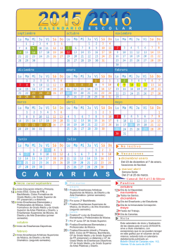 Calendario Escolar - CEIP Costa Teguise