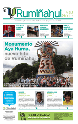 Monumento Aya Huma, nuevo hito de Rumiñahui