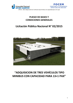 LPN FOCEM 2/2015 PBC Condiciones Generales Minibús