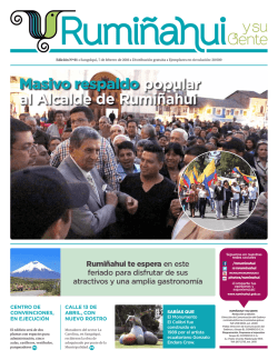 Descargar periódico - Gobierno Municipal Rumiñahui