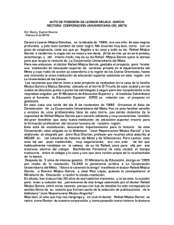ACTO DE POSESIÒN DE LEONOR MOJICA GARCIA RECTORA