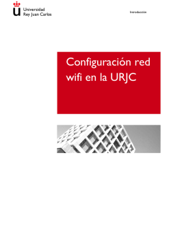 Configuración red wifi en la URJC