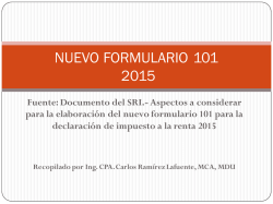 formulario 101 presentacion instructor