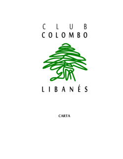 carta - Club Colombo Libanes