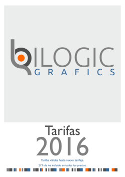 Tarifa completa - Bilogic Gràfics, SL