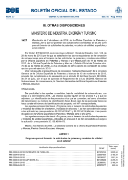 B.O.E.  - Oficina Española de Patentes y Marcas