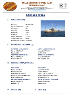 BARCAZA PERLA - millennium shipping and trading sac