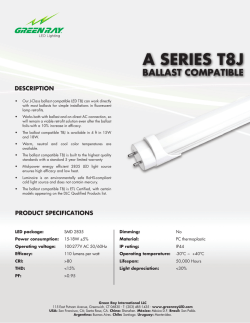 T8J A Series Tech Sheet