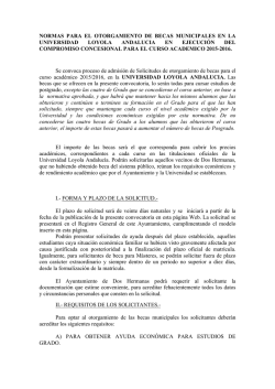 Documento Normas Concesión Becas Mpales Universidad Loyola