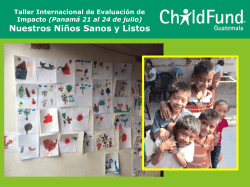 Niños Sanos y Listos – Guatemala
