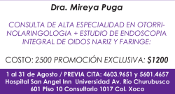 Dra. Mireya Puga COSTO: 2500 PROMOCIÓN EXCLUSIVA: $1200