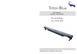 Manual Barra Triton Blue 84 leds 3 watios