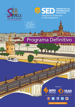 Programa científico 2015 - Sociedad Española de Patología Digestiva