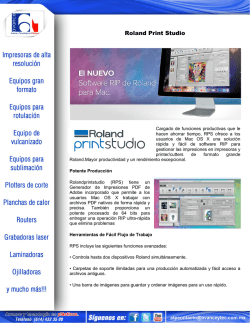 Software RIP Roland Printstudio para MAC