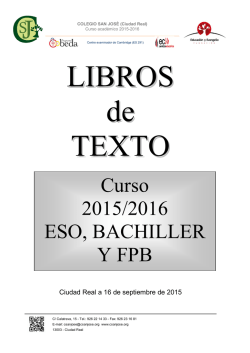 Libros de Texto para ESO, FPB y BACHILLERATO