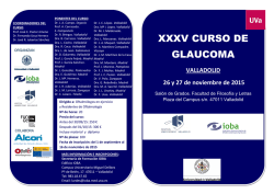XXXV CURSO DE GLAUCOMA
