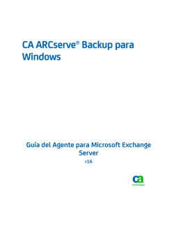 Guía del Agente para Microsoft Exchange Server de CA ARCserve